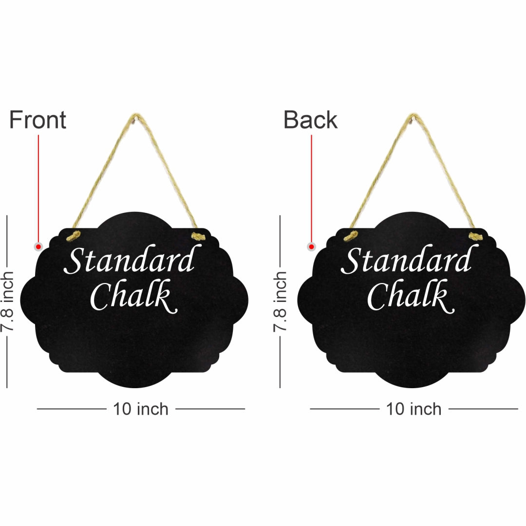 Chalkboard Sign Double Sided 4 Shapes