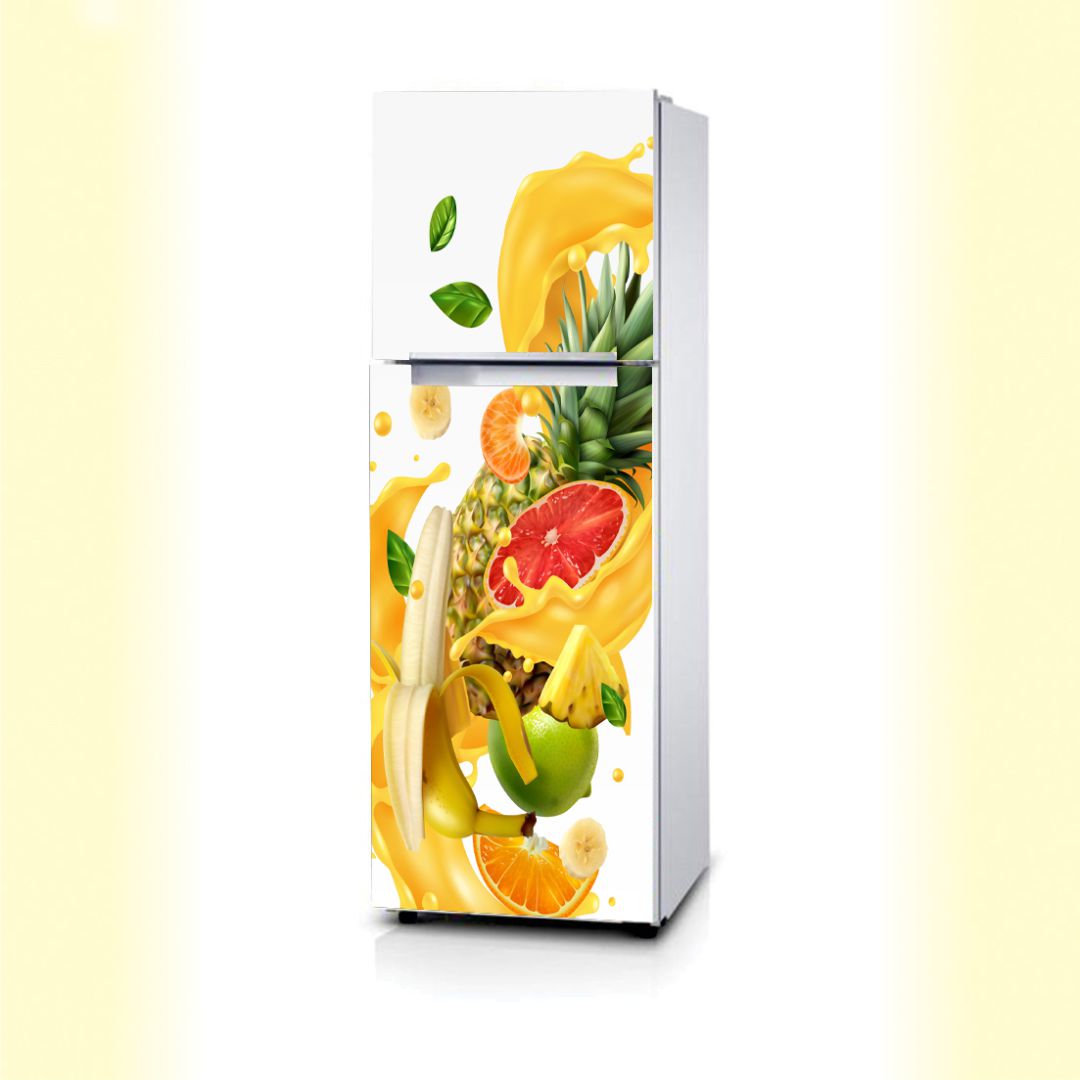 Fruit Pattern Printed Refrigerator Door