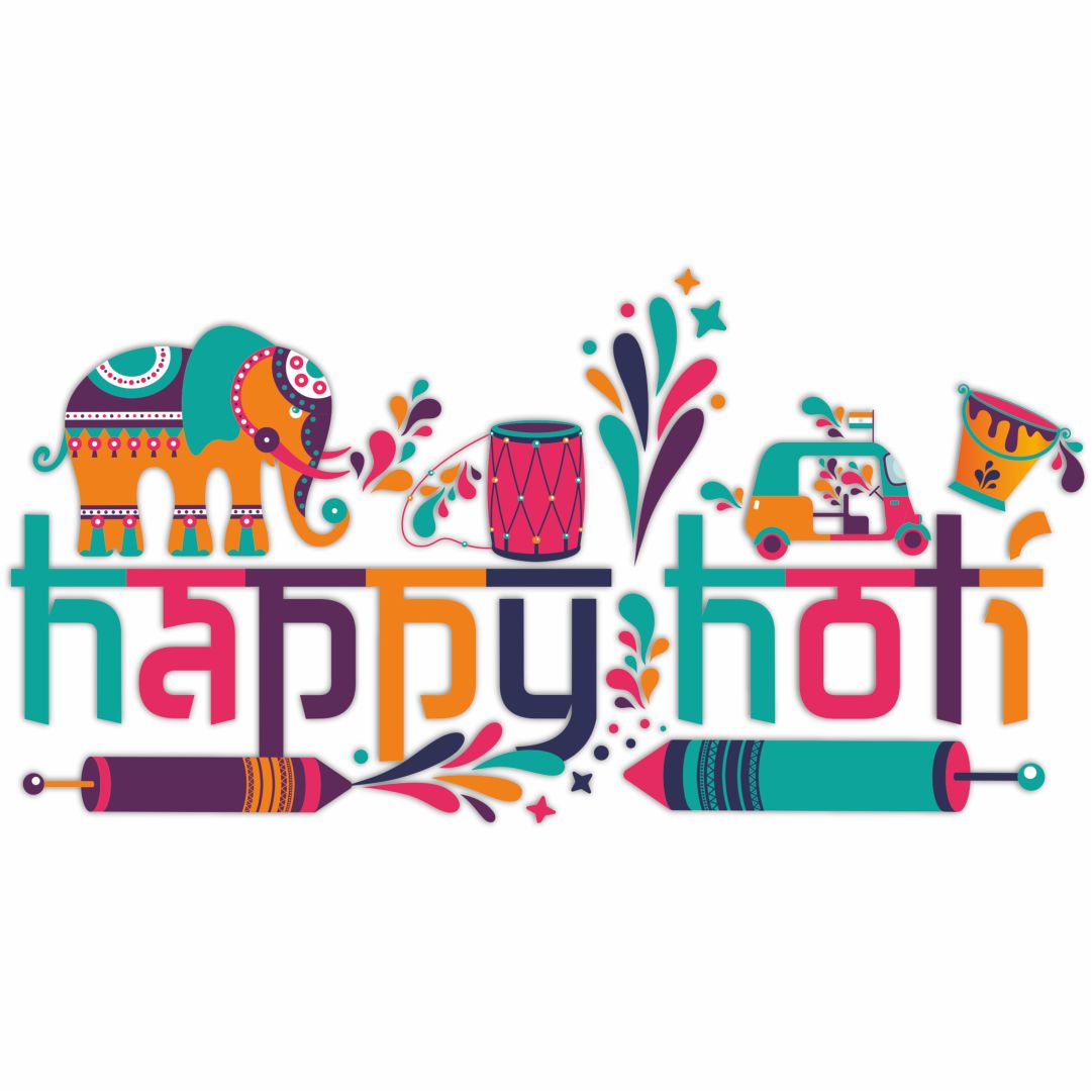 Happy Holi Wall Sticker
