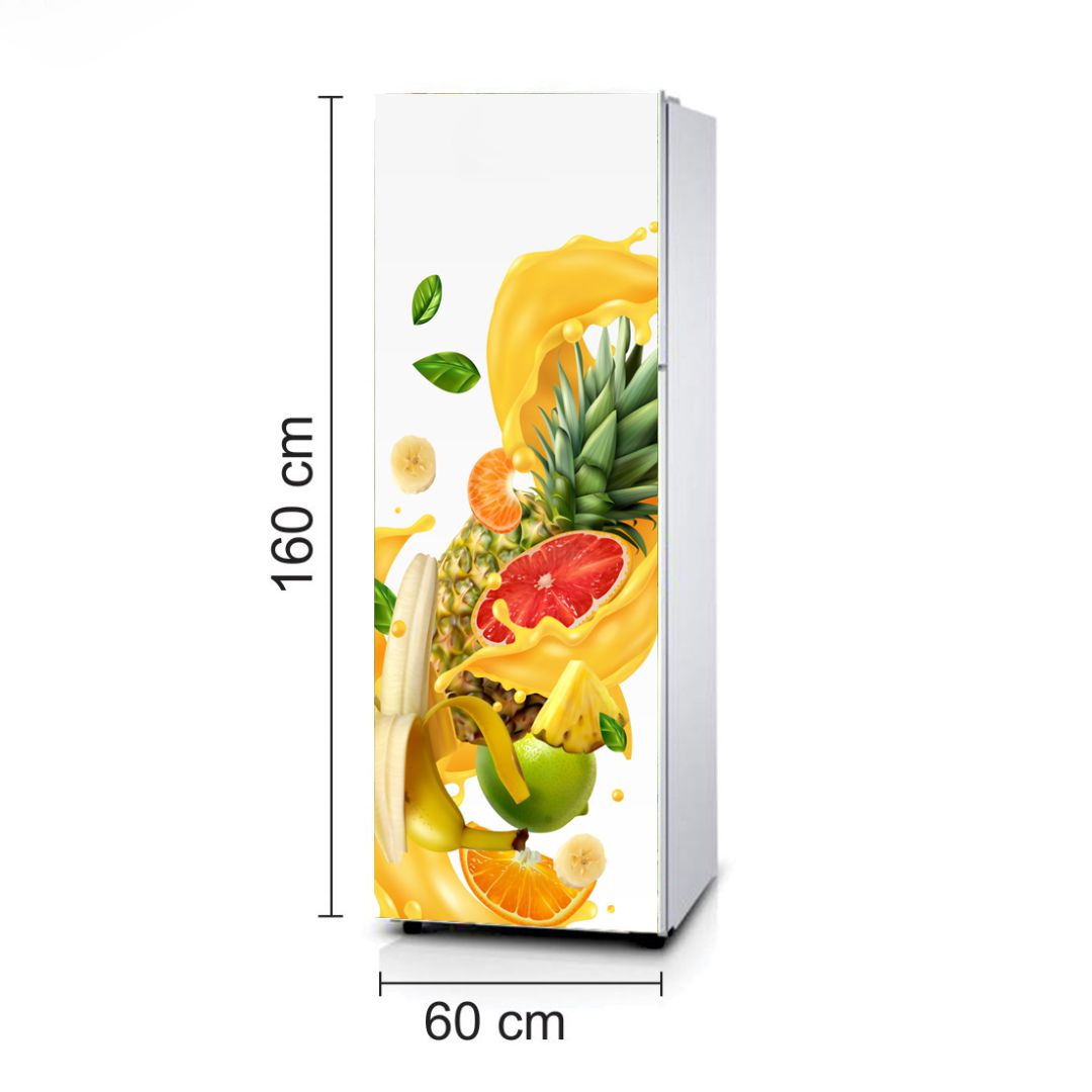 Fruit Pattern Printed Refrigerator Door