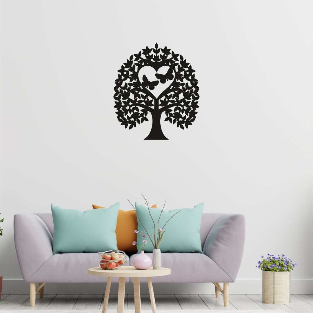 MDF Wall Art Hanging Black Cut-out