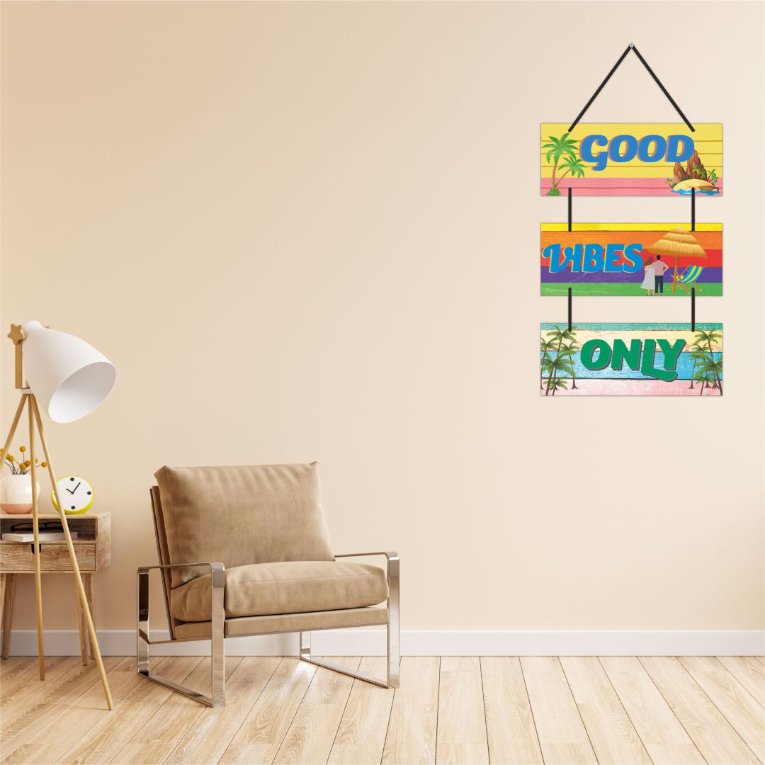 Good-Vibes-Only MDF Wall Hanging