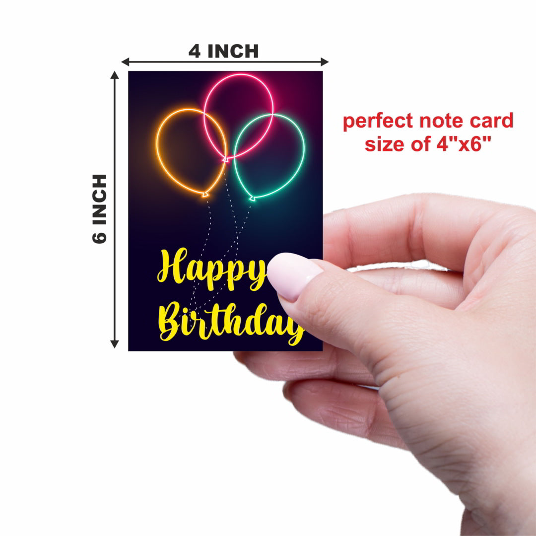 Birthday Wishes Greeting Notecard