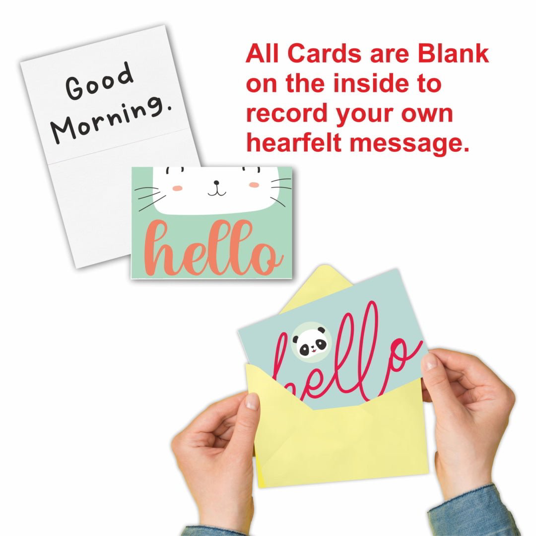 Hello' Greeting Blank Notecard