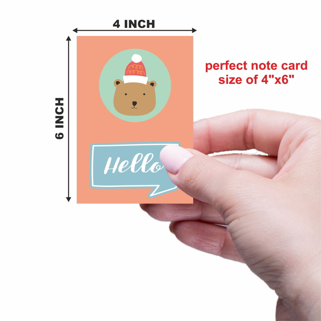 Hello' Greeting Blank Notecard