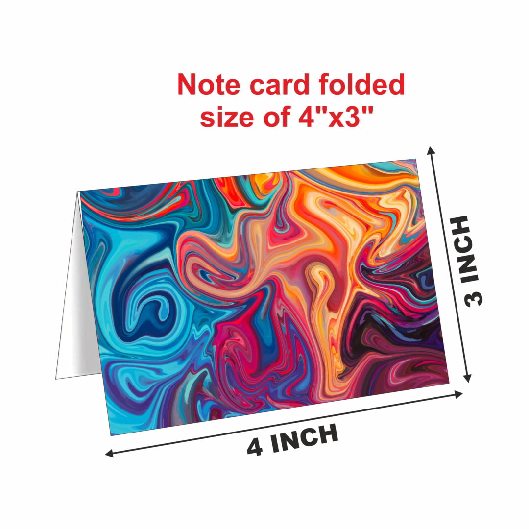 Attractive Blank Greeting Notecard