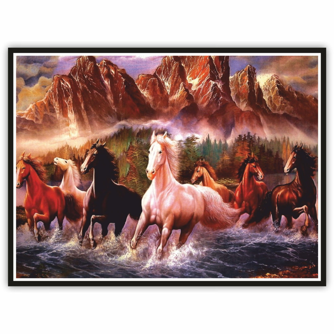 Running Horses Wall Sticker Vinyl Poster