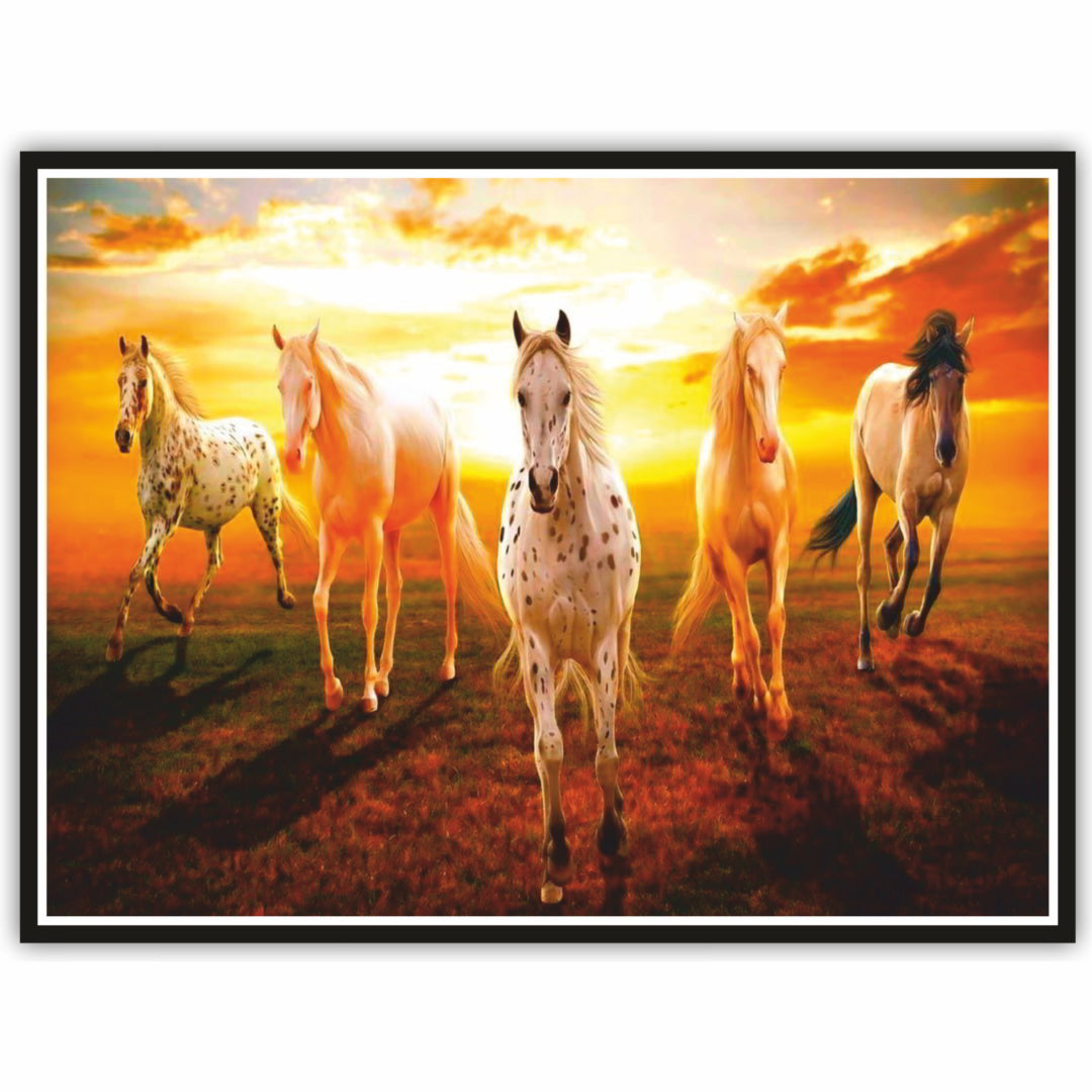 Running Horses Wall Sticker Vinyl Poster