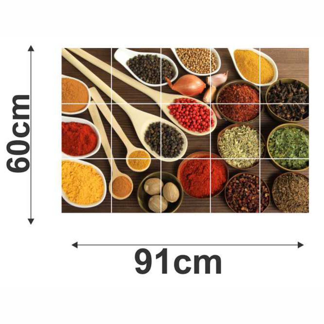 Spices Wall Stickers for Kitchen