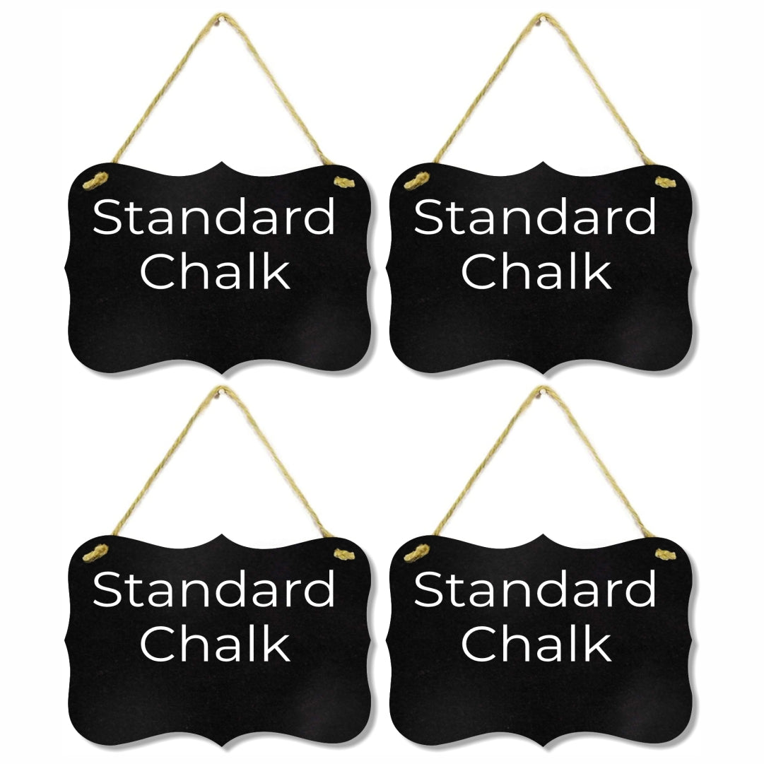 Chalkboard Sign Double Sided 4 Shapes