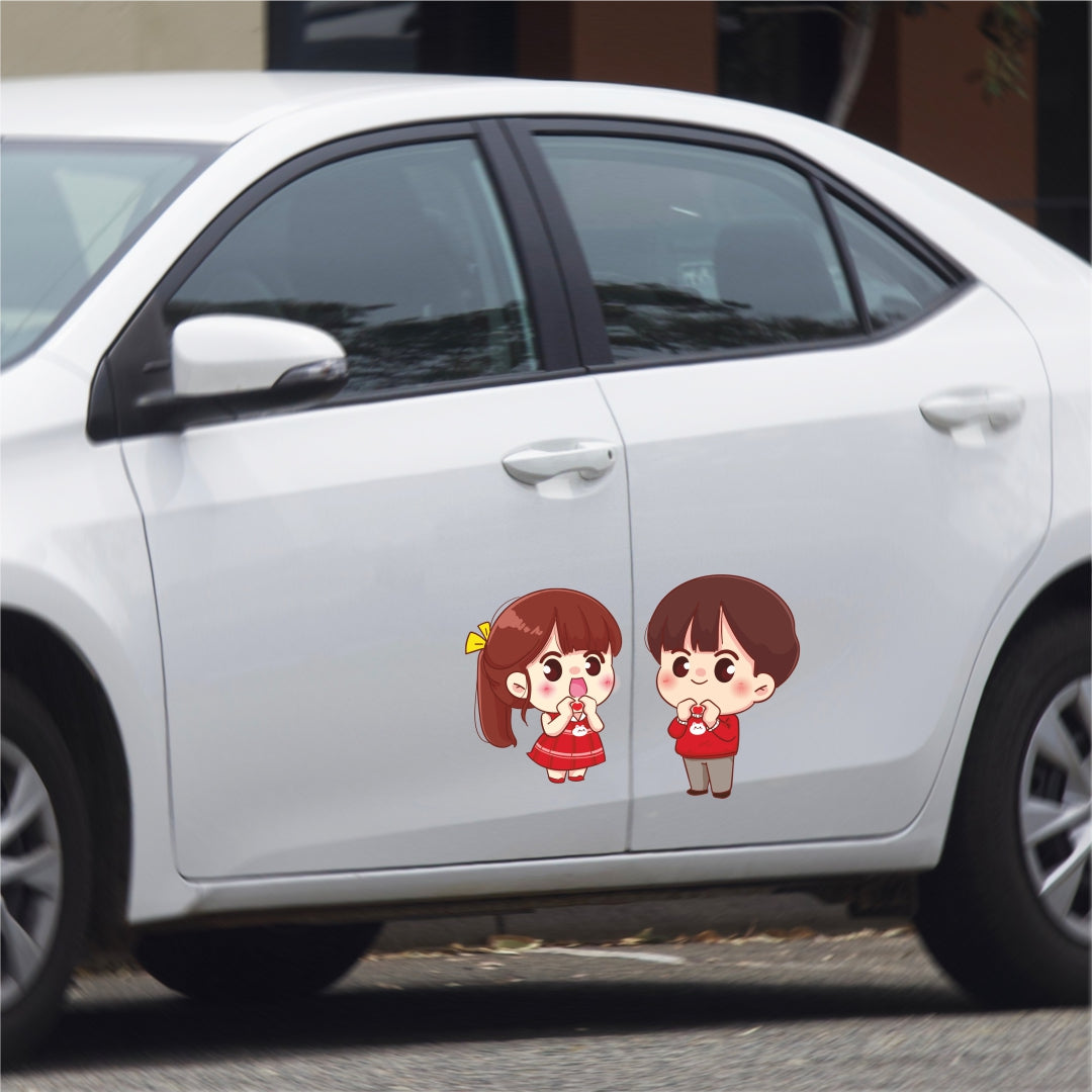 Car Door Lovable Sticker(2pc)