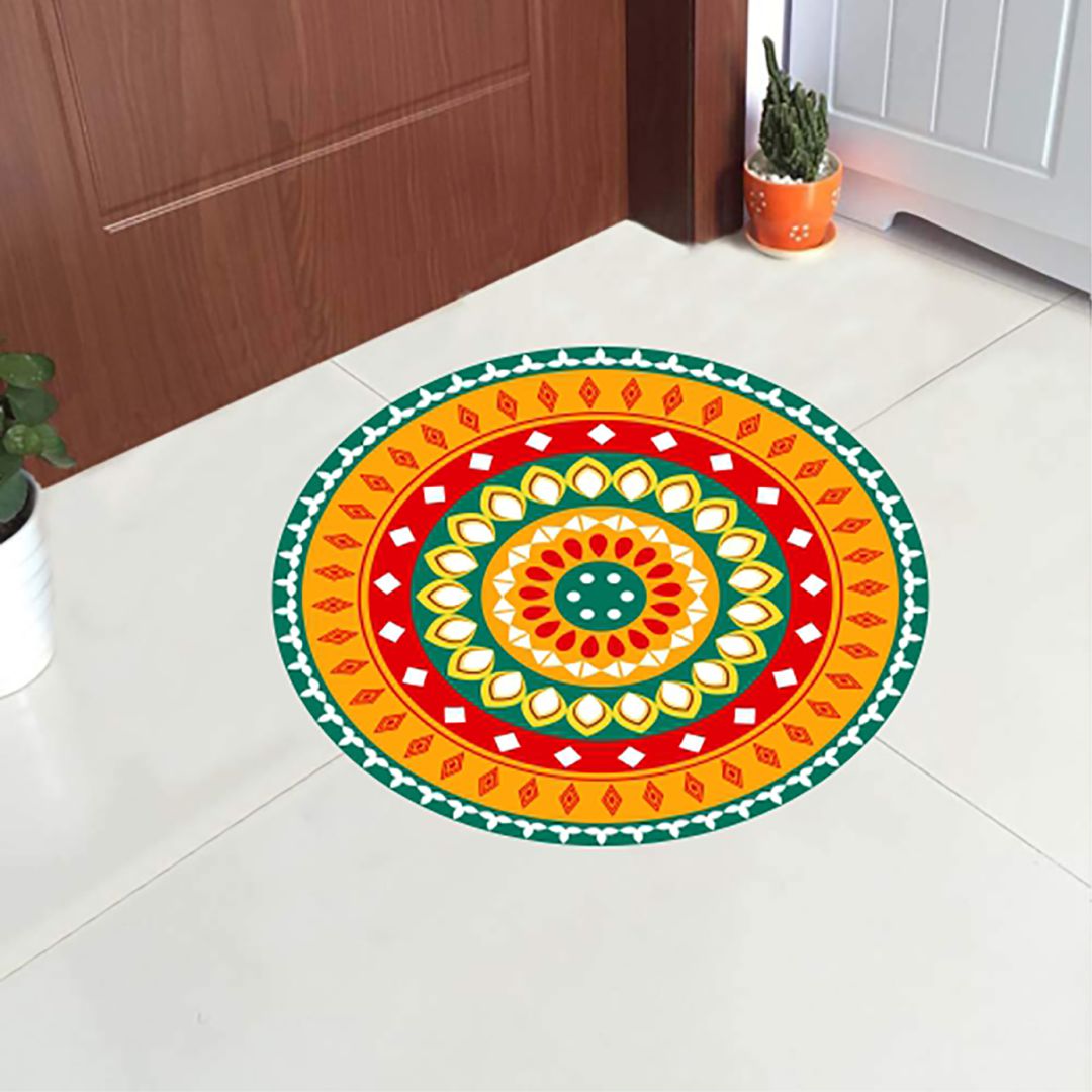 Vinyl Rangoli Floor Sticker (1pcs)