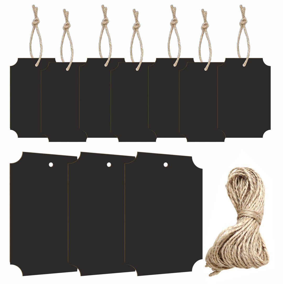 Mdf Mini Tag Double with Hanging String