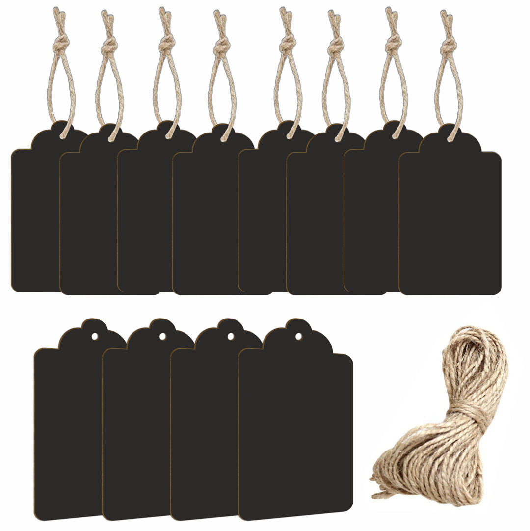 Mdf Mini Tag Double with Hanging String