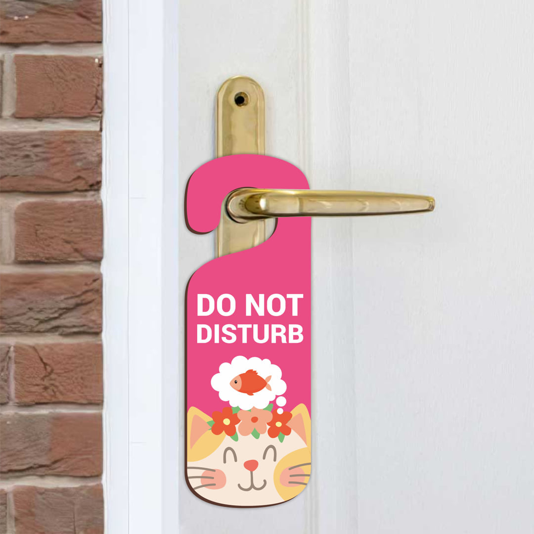 Do Not Disturb MDF Door Sign Hanger