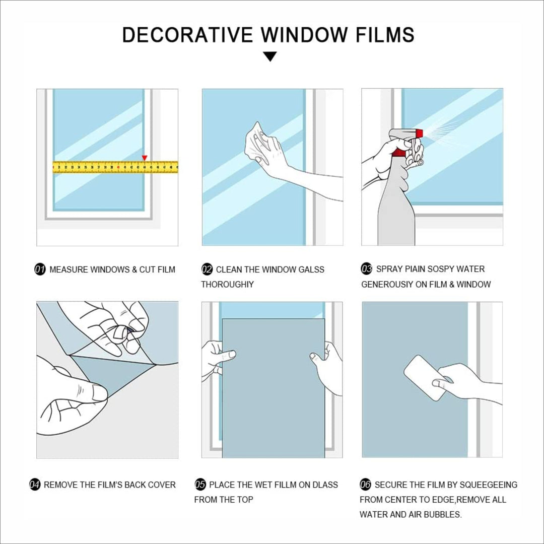 Window Film Privacy Heat-Protected Self-Adhesive Sheet