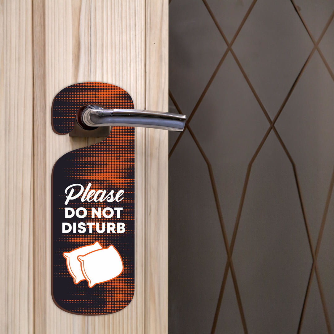 Do Not Disturb MDF Door Sign Hanger