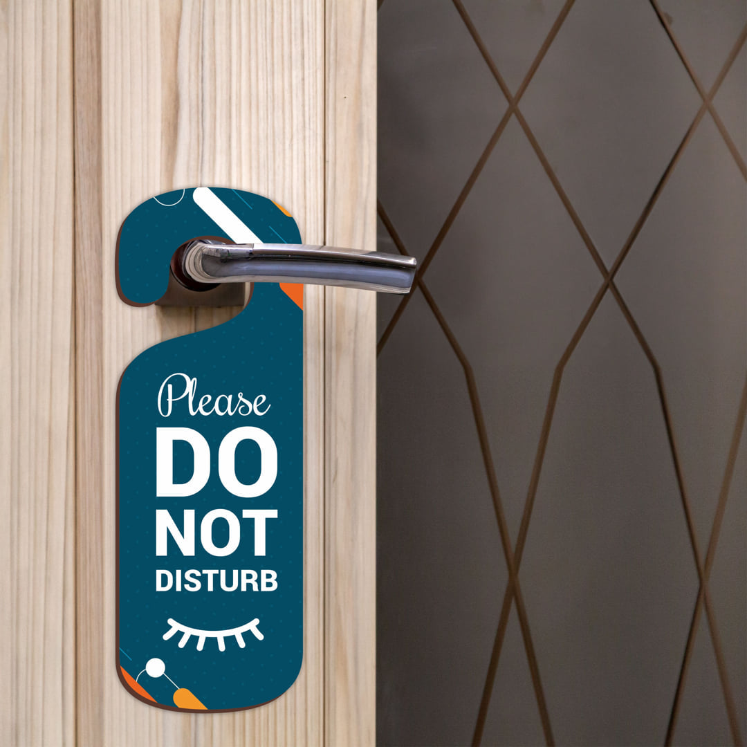 Do Not Disturb MDF Door Sign Hanger