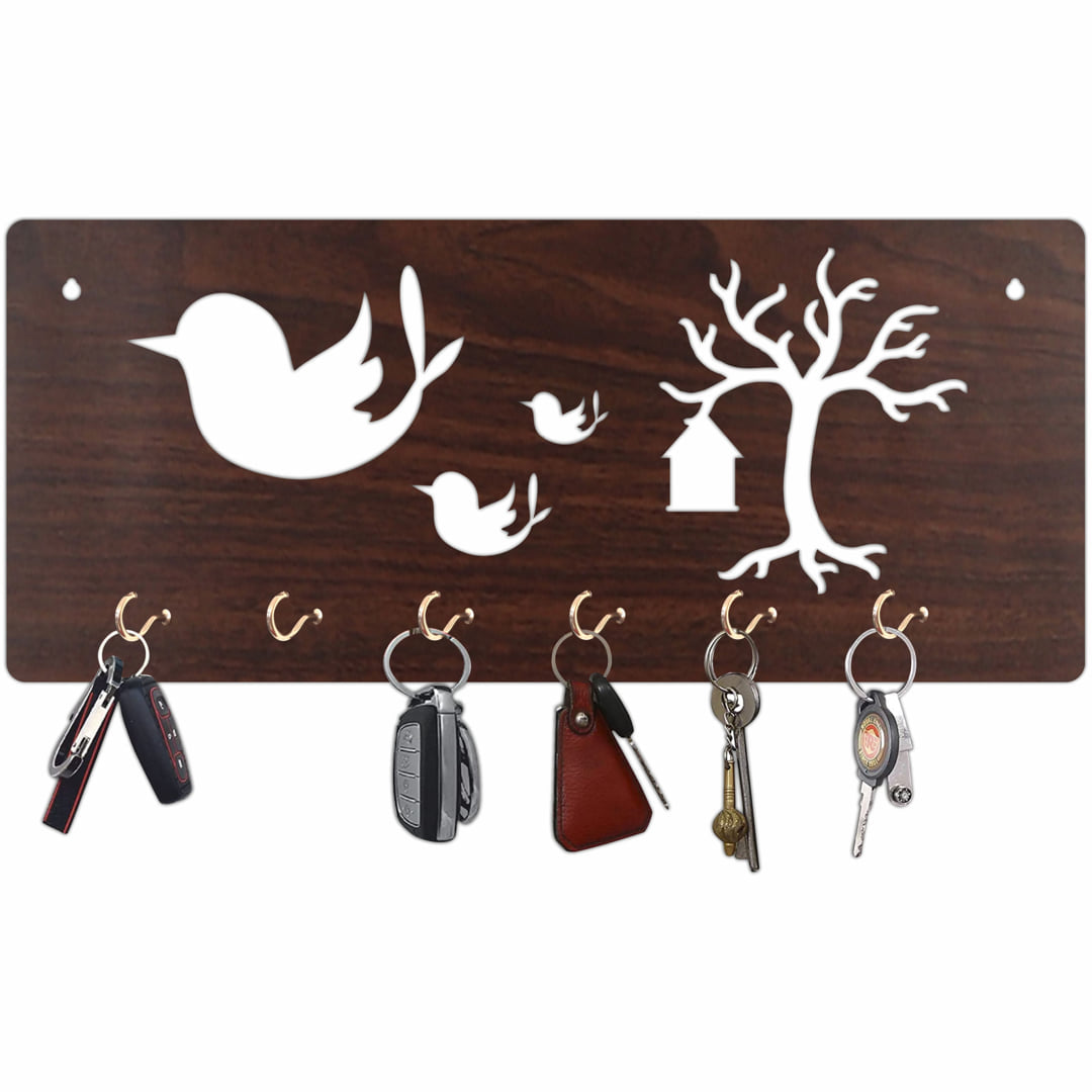 Three Bird Key Holder 6 Hook