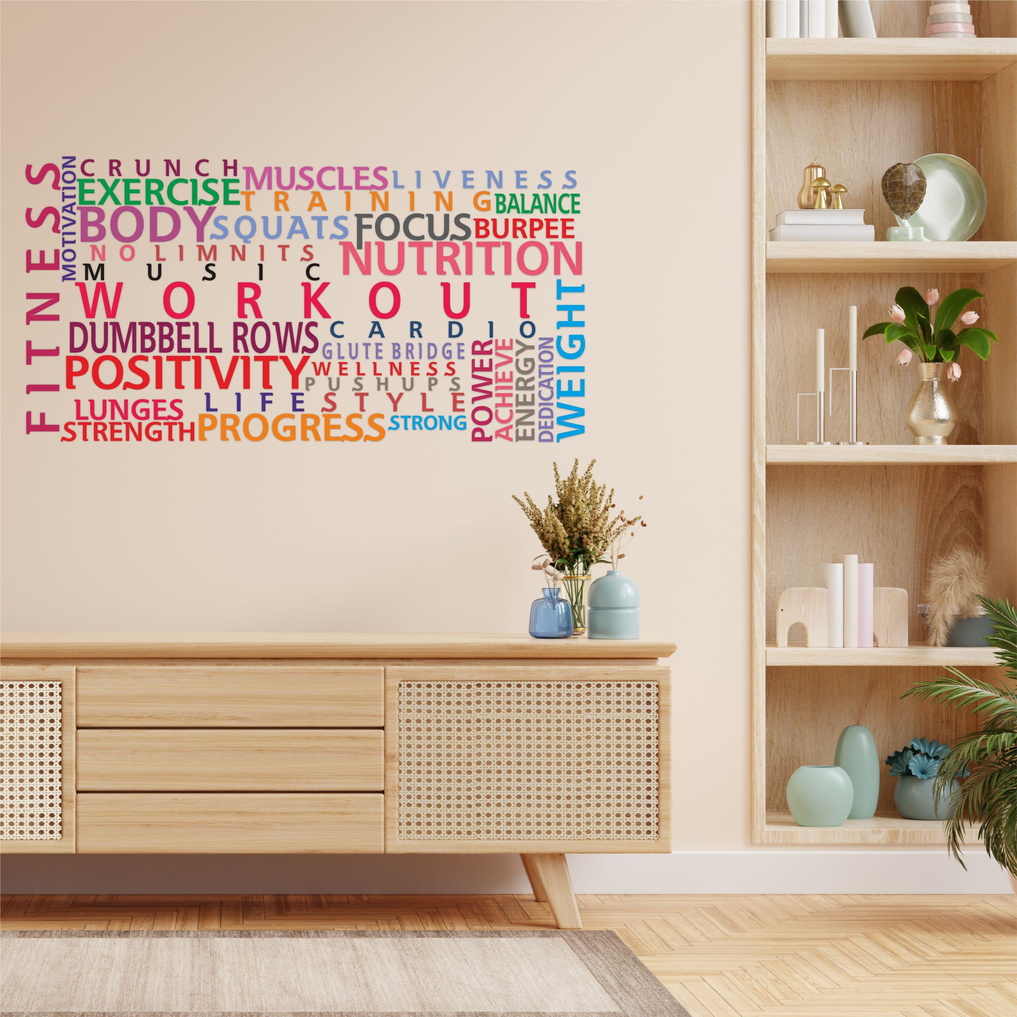 Typography Vinyl Wall Sticker