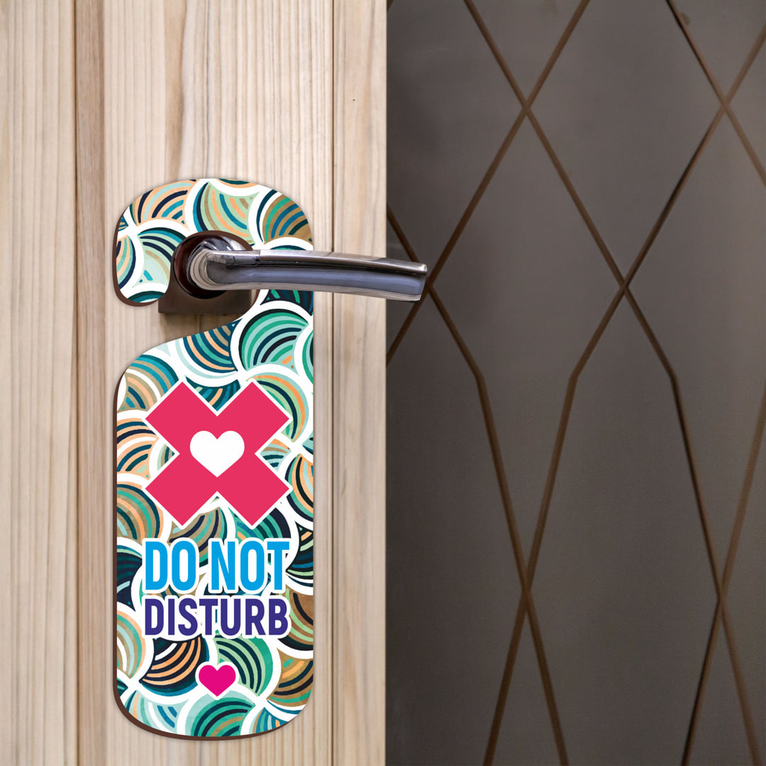 Do Not Disturb MDF Door Sign Hanger