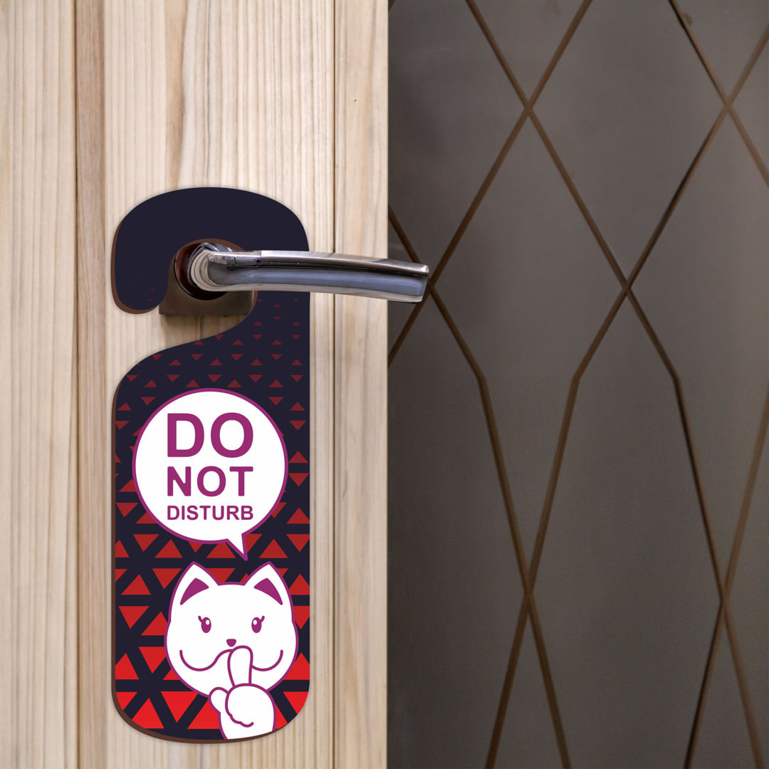 Do Not Disturb MDF Door Sign Hanger