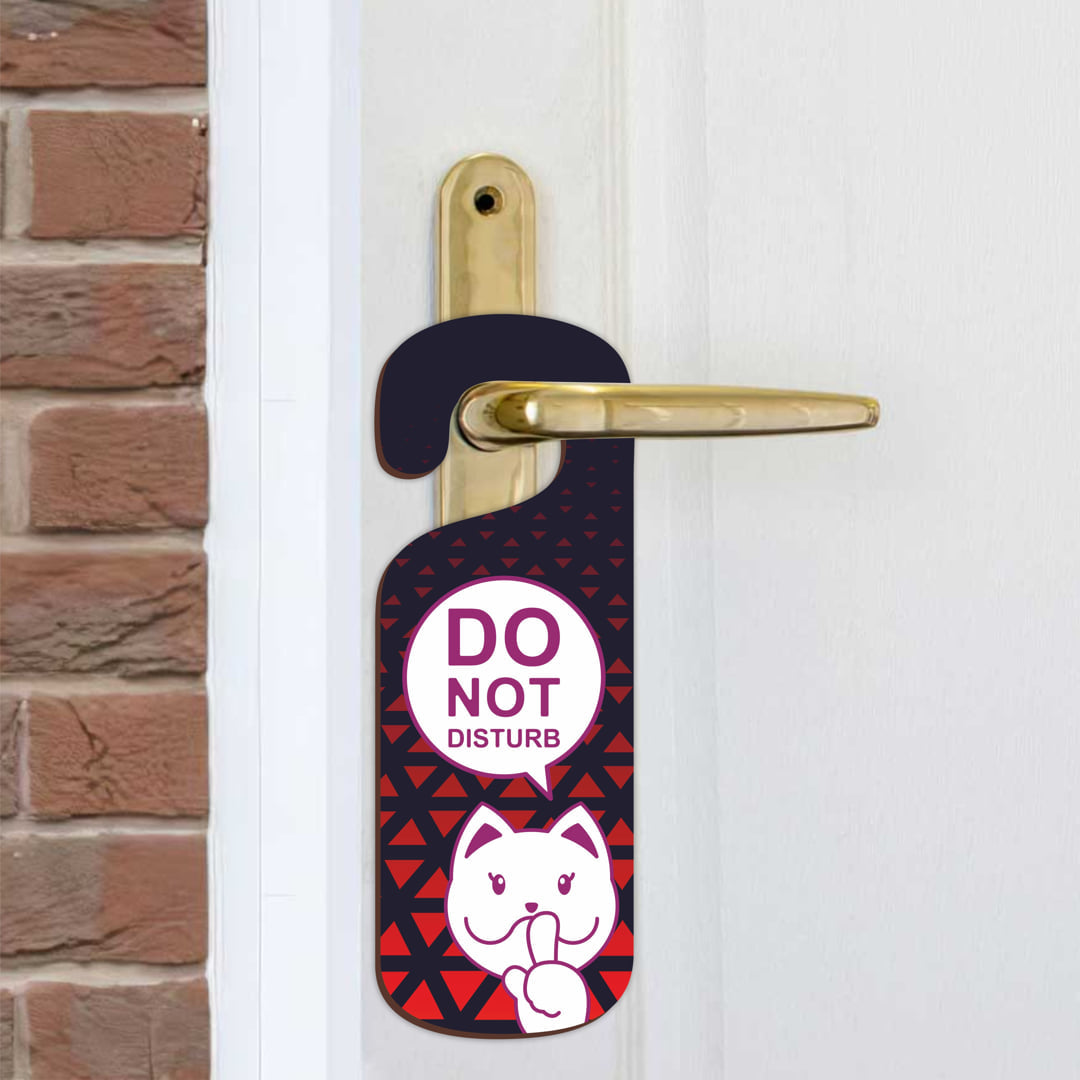 Do Not Disturb MDF Door Sign Hanger