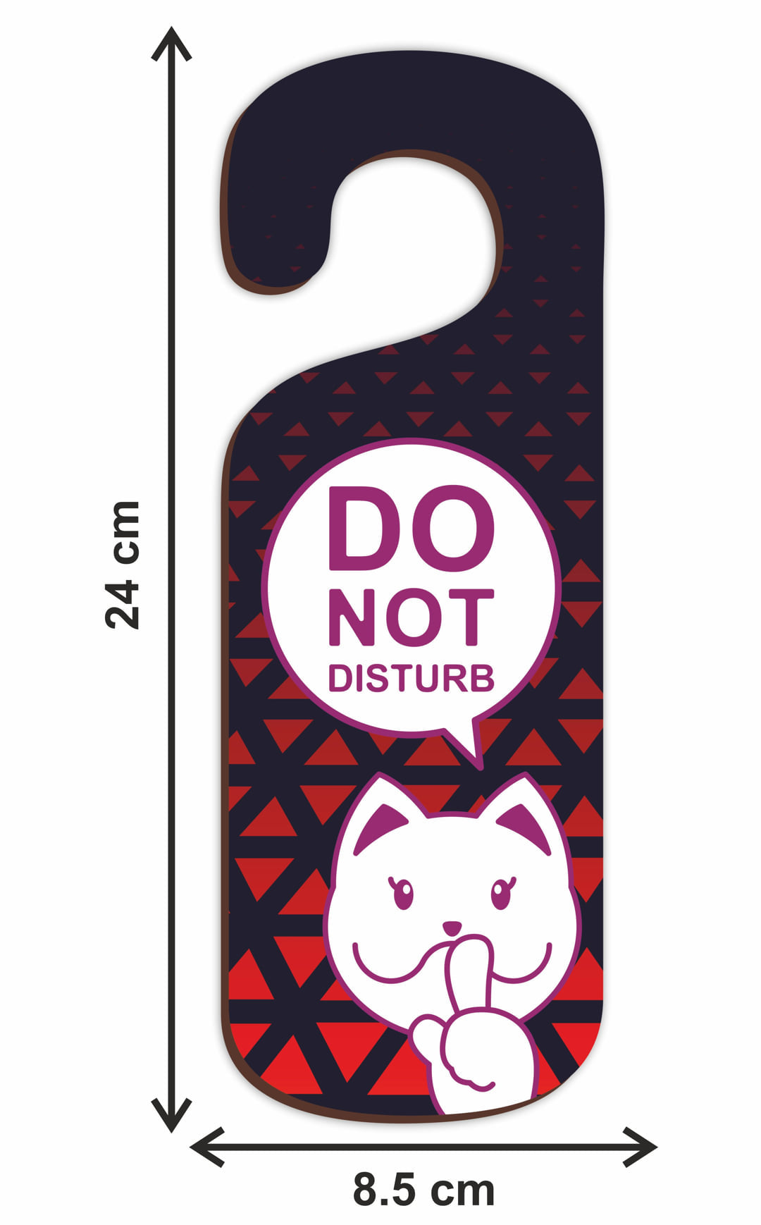 Do Not Disturb MDF Door Sign Hanger