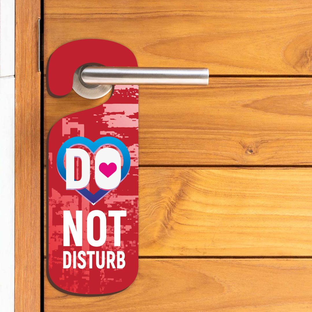 Do Not Disturb MDF Door Sign Hanger