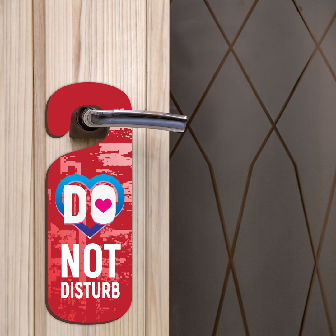 Do Not Disturb MDF Door Sign Hanger