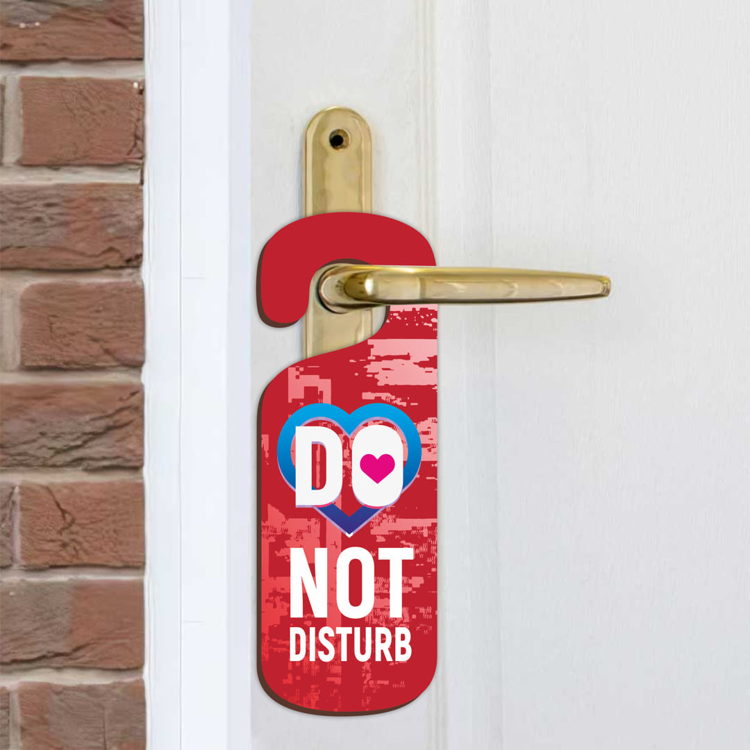 Do Not Disturb MDF Door Sign Hanger