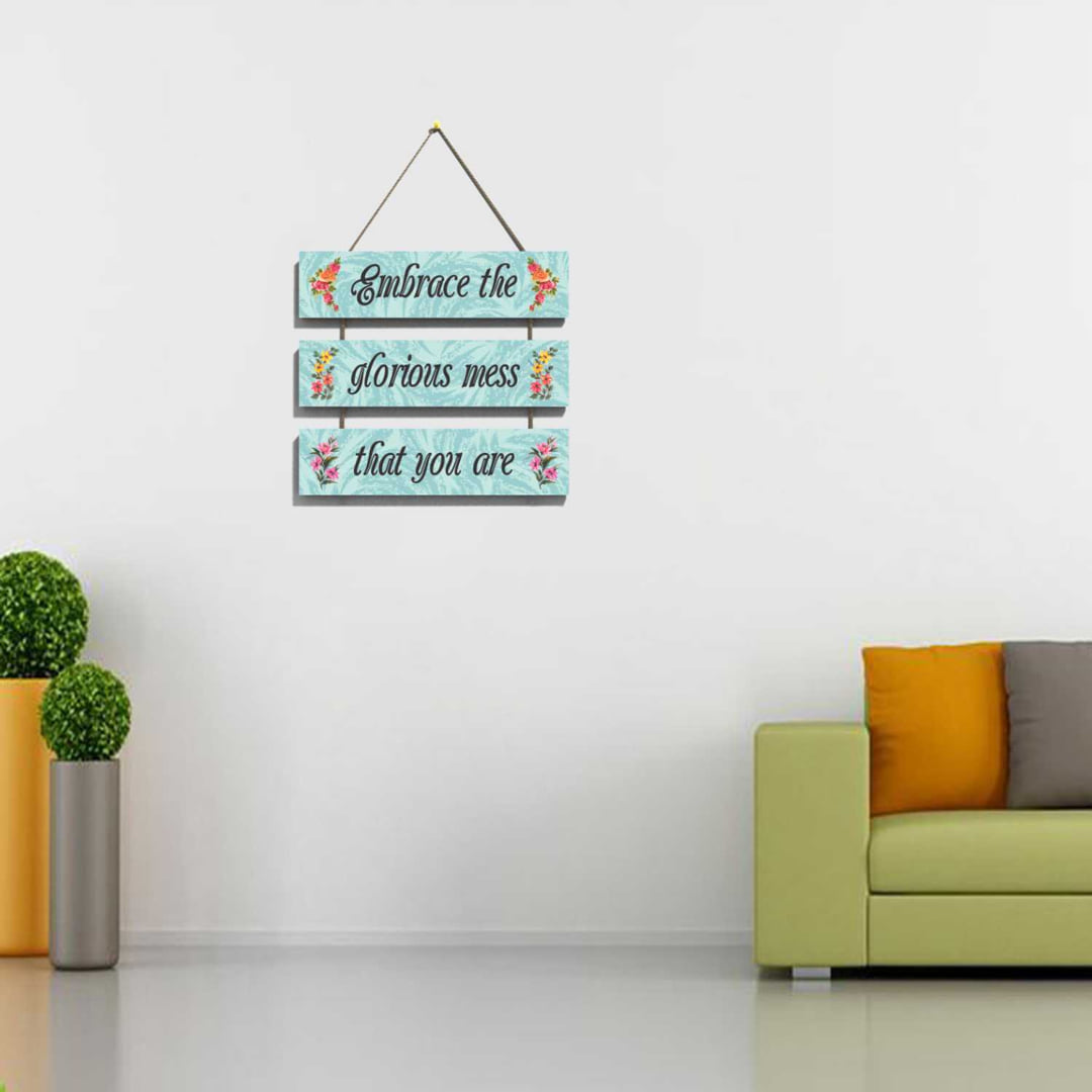 Printed Wooden Wall Hanging