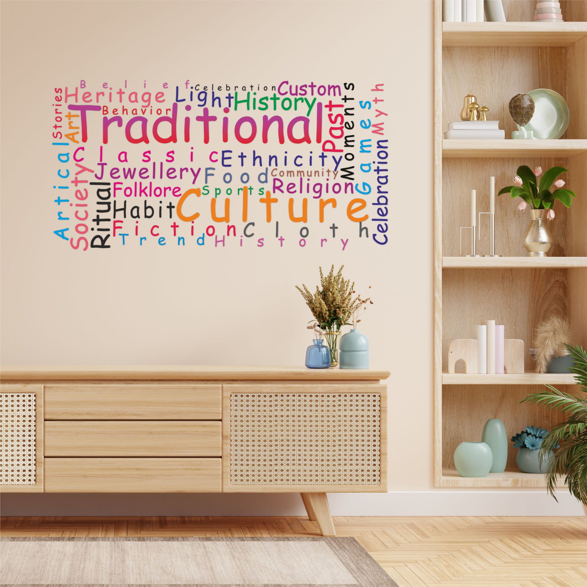 Typography Vinyl Wall Sticker