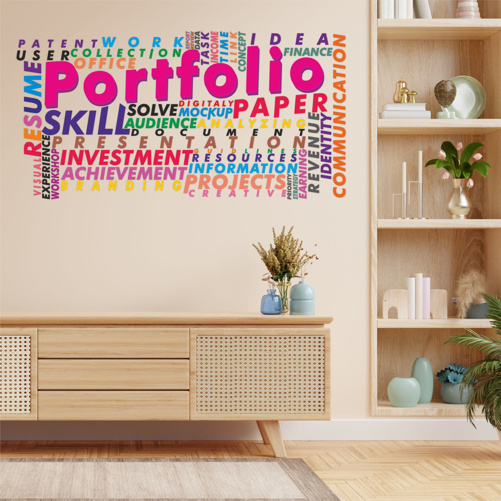 Typography Vinyl Wall Sticker