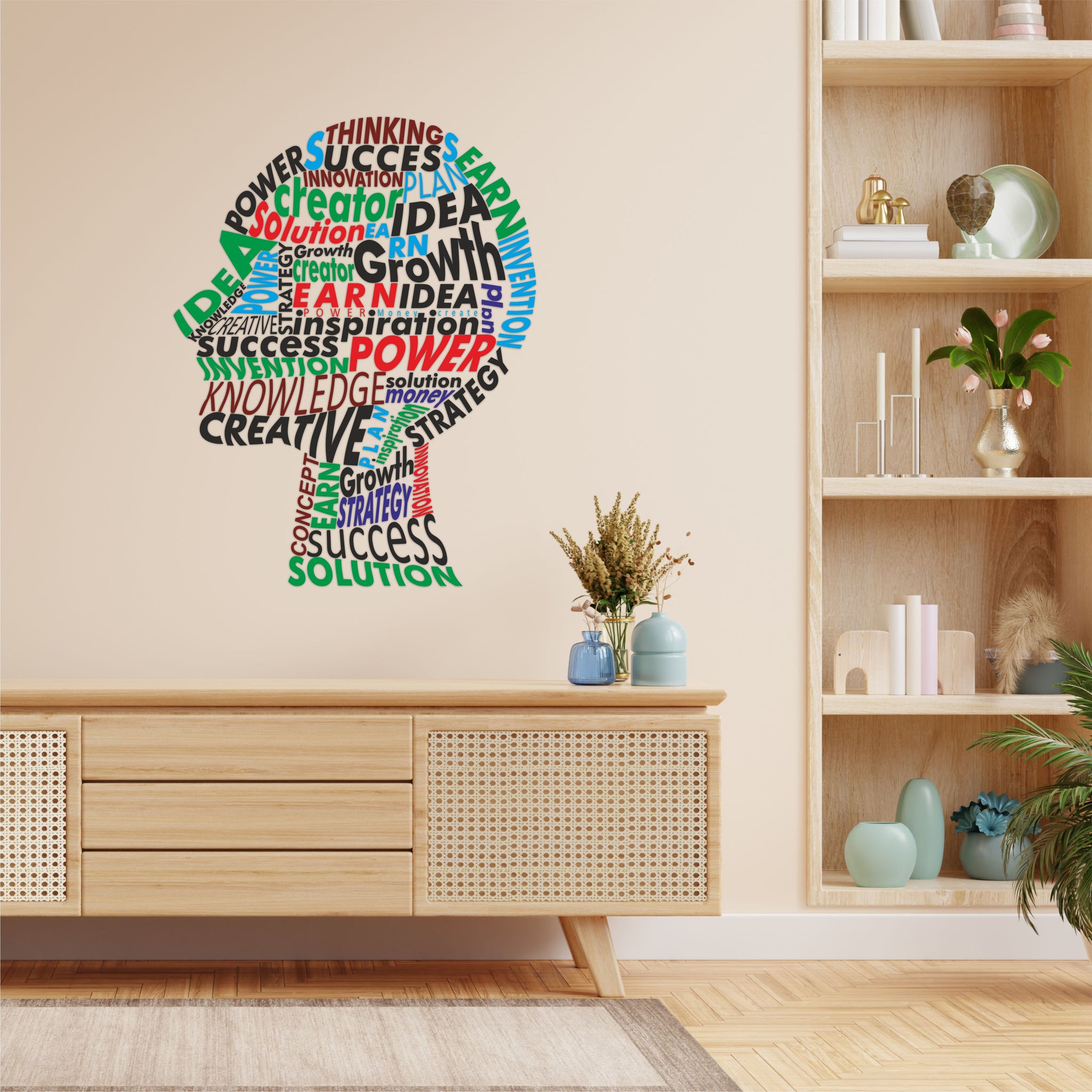 Typography Vinyl Wall Sticker