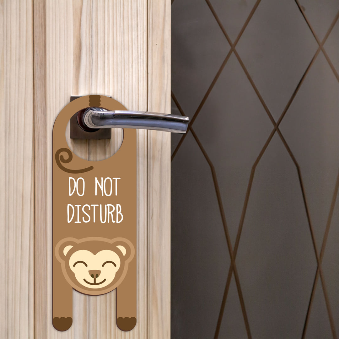 Do Not Disturb MDF Door Sign Hanger