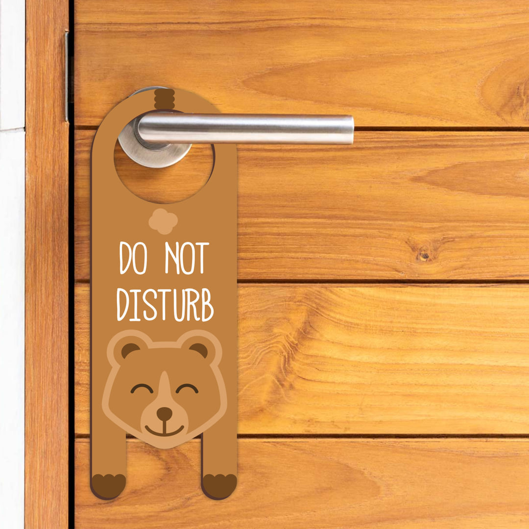 Do Not Disturb MDF Door Sign Hanger