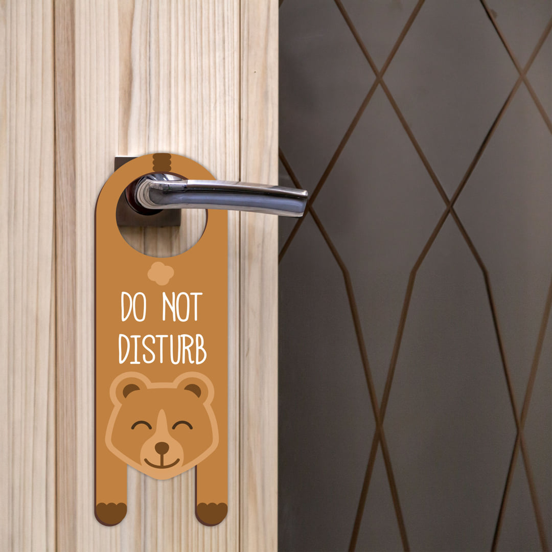 Do Not Disturb MDF Door Sign Hanger