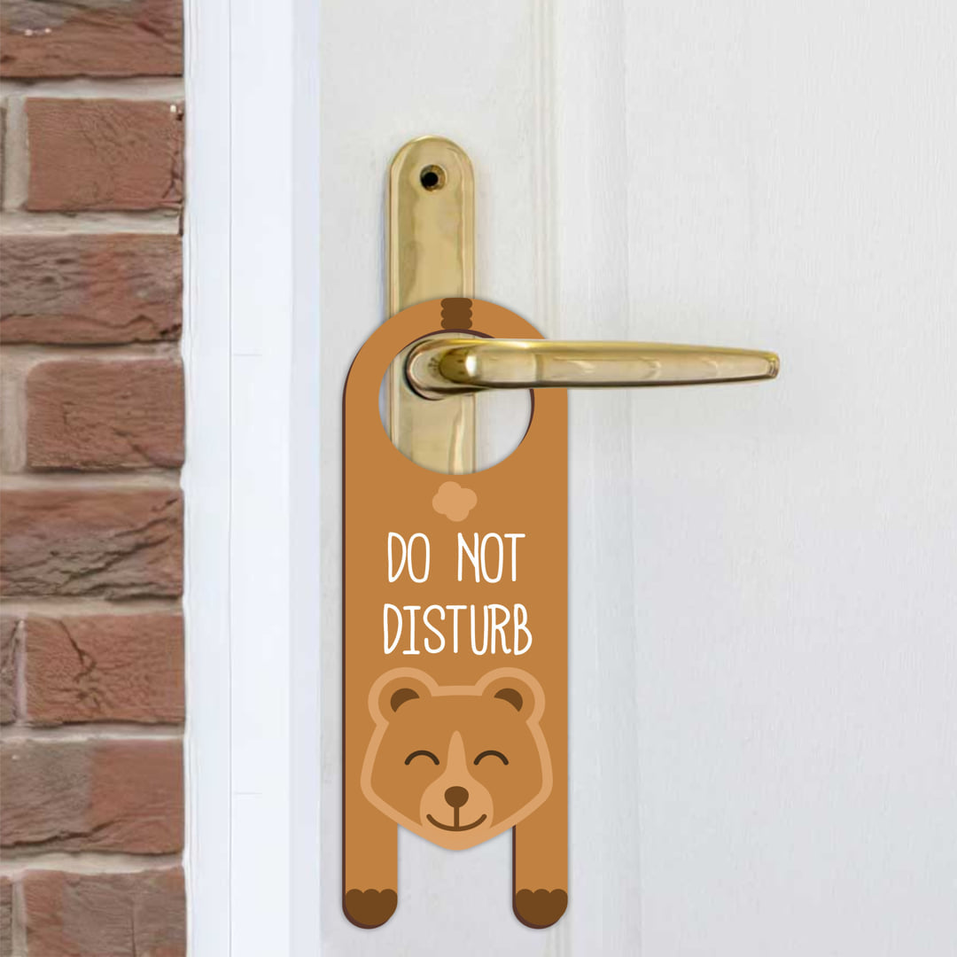 Do Not Disturb MDF Door Sign Hanger