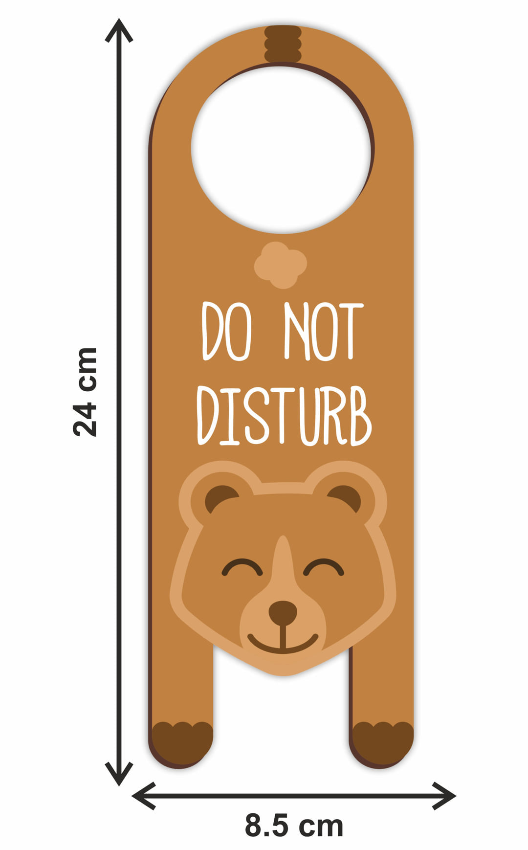 Do Not Disturb MDF Door Sign Hanger