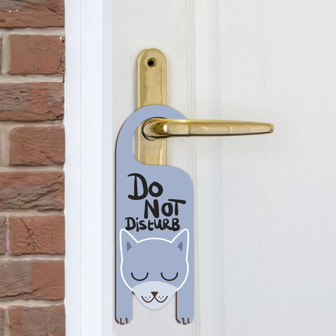 Do Not Disturb MDF Door Sign Hanger