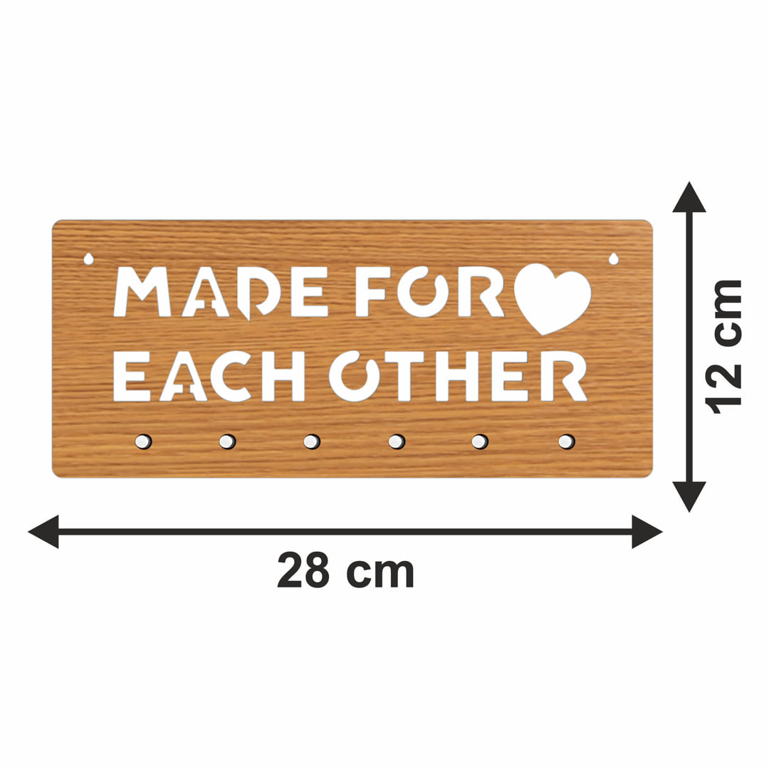 Made for Each Other Key Holder with 6 Knob