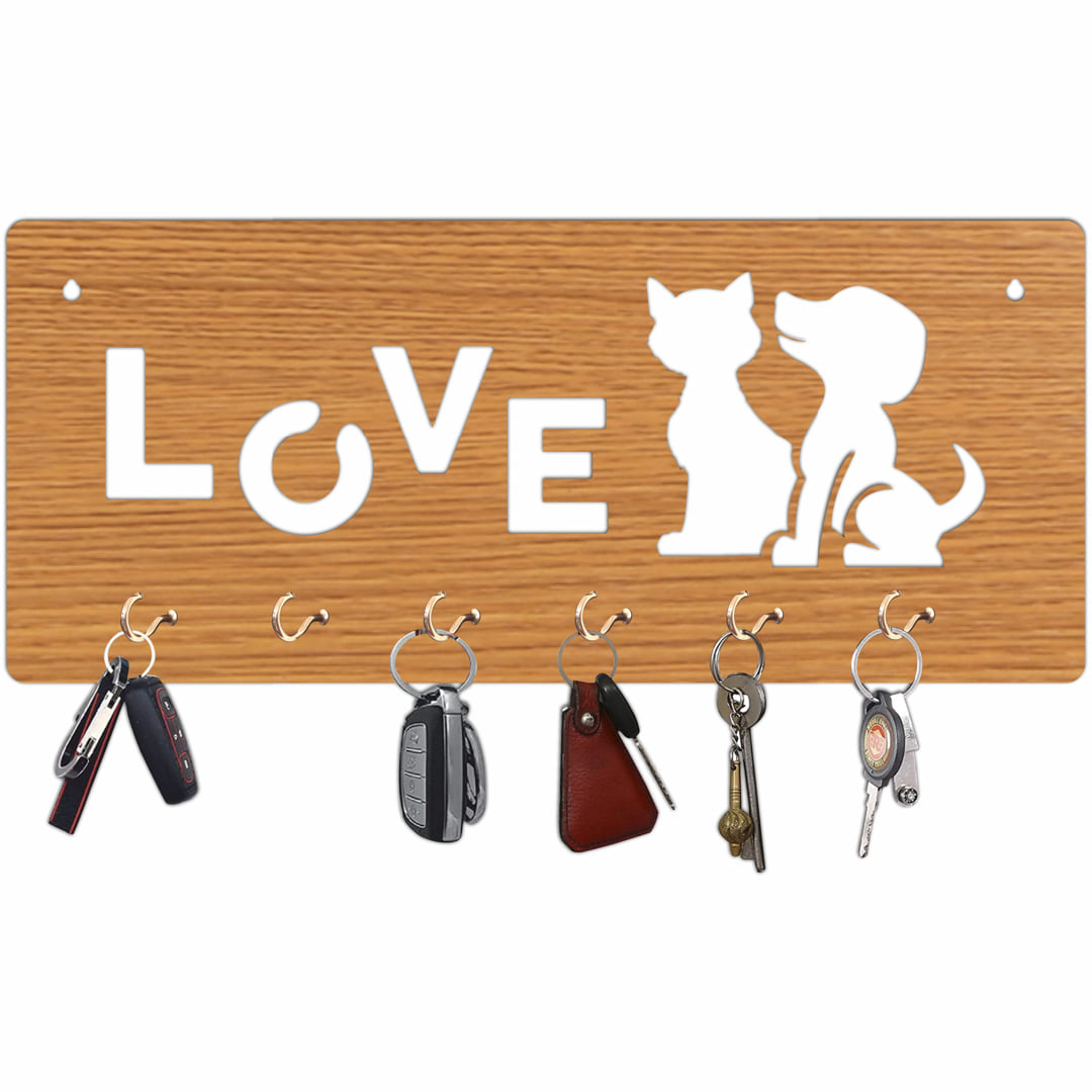 Pet Love Key Holder with Strong 6-Hook