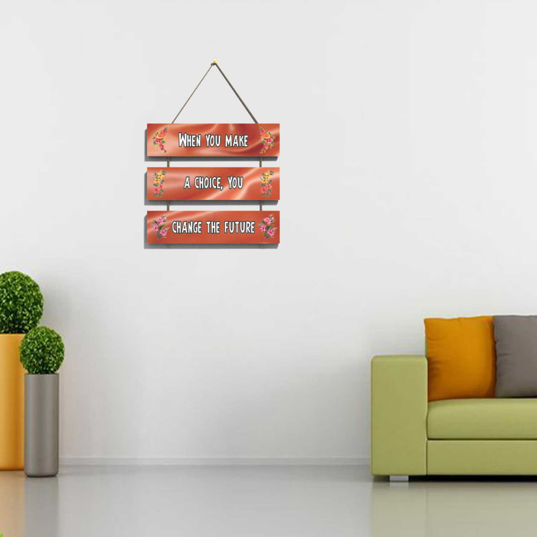 Printed Wooden Wall Hanging