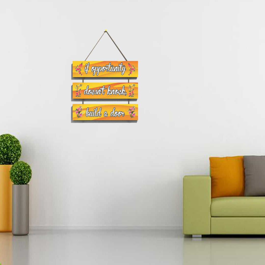 Printed Wooden Wall Hanging