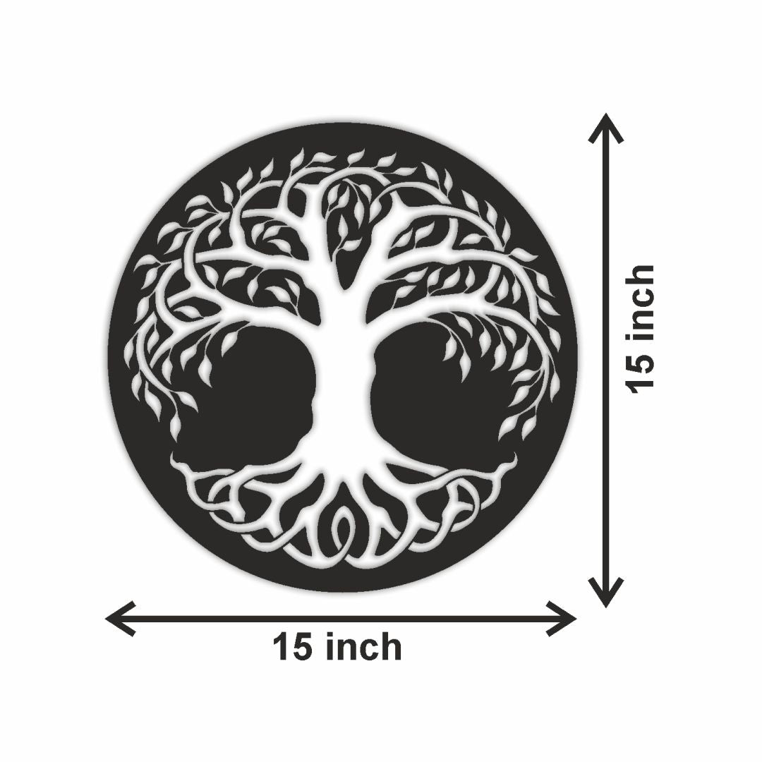 MDF Black Cutout of Tree for décor