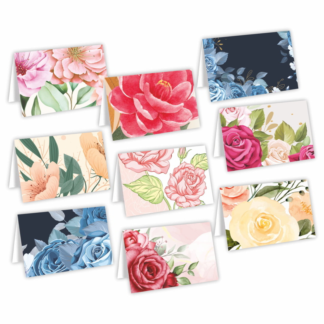 Flower Pattern Greeting Notecard