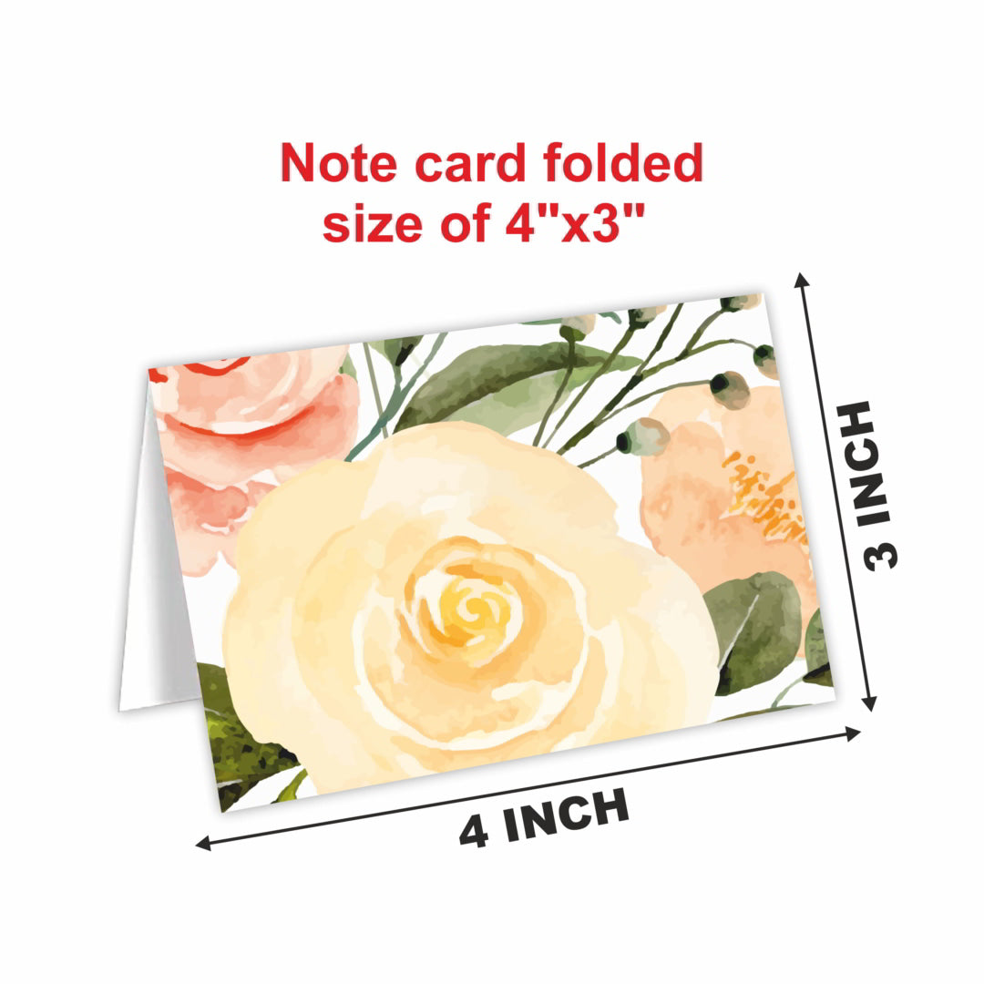 Flower Pattern Greeting Notecard