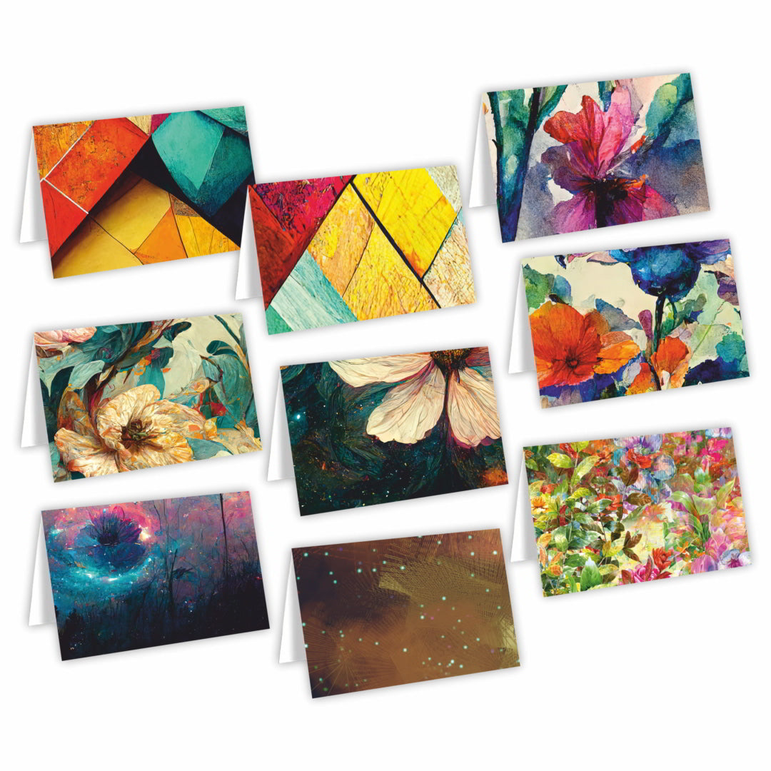 Floral Design Greeting Notecards