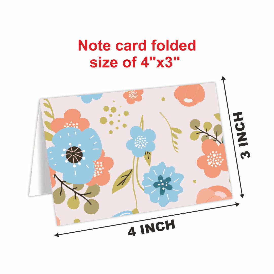 Botanical Pattern Greeting Notecard